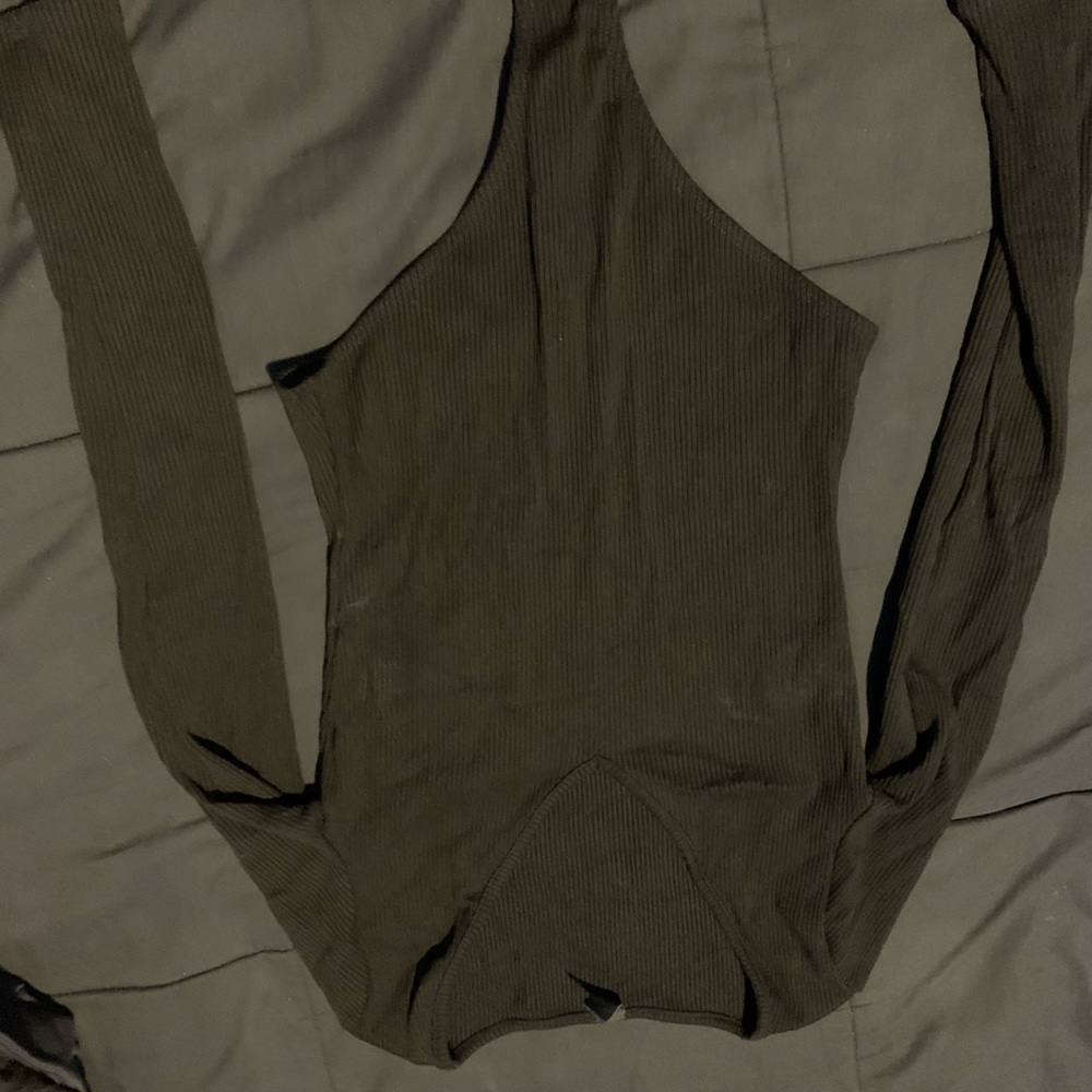 Black long sleeve body suit